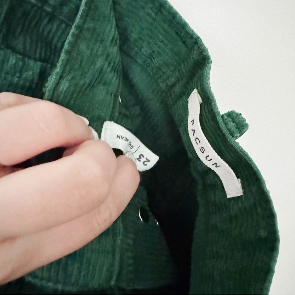 Green corduroy Pacsun pants 23 - Picture 5 of 5